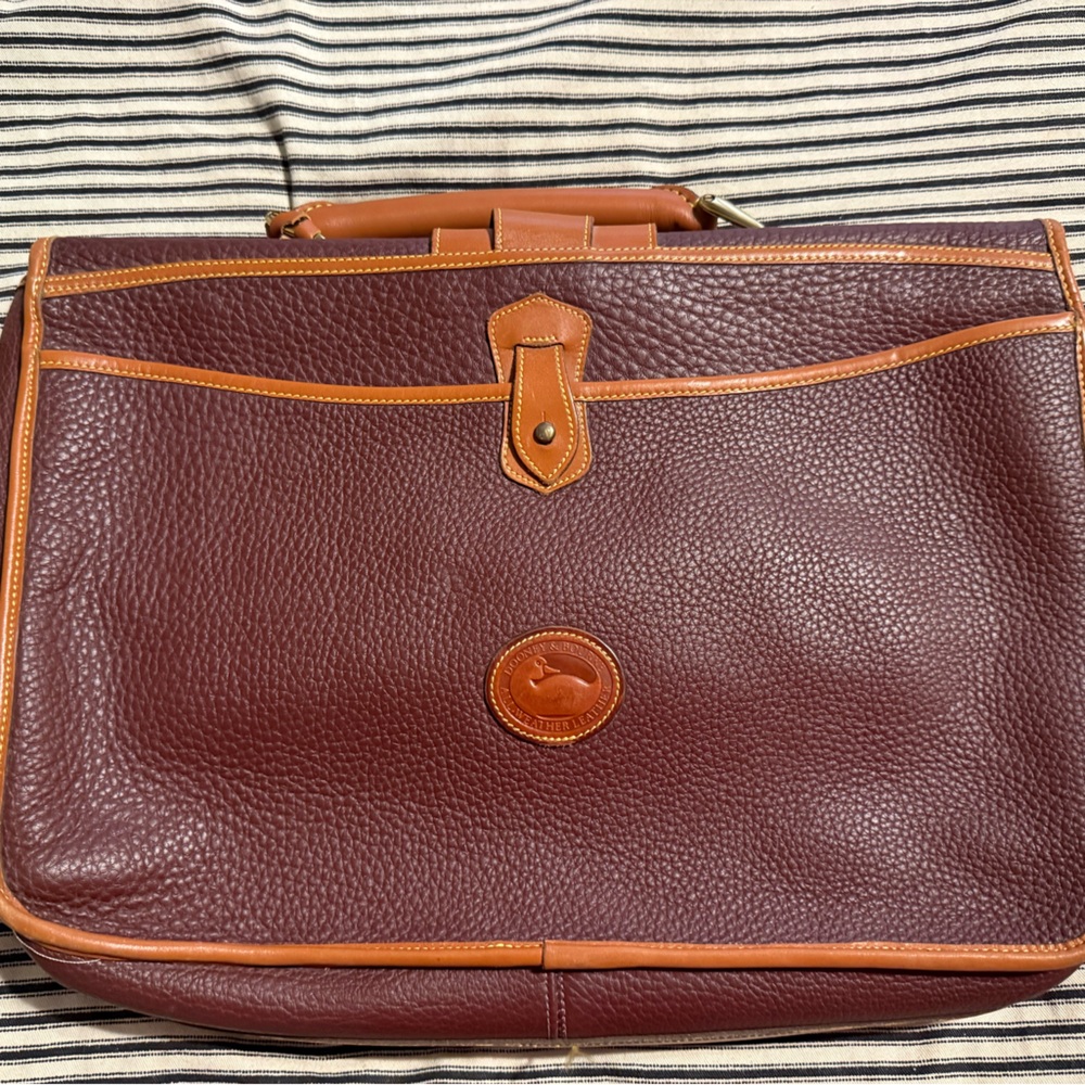 Dooney & Bourke Rich Brown Leather Satchel